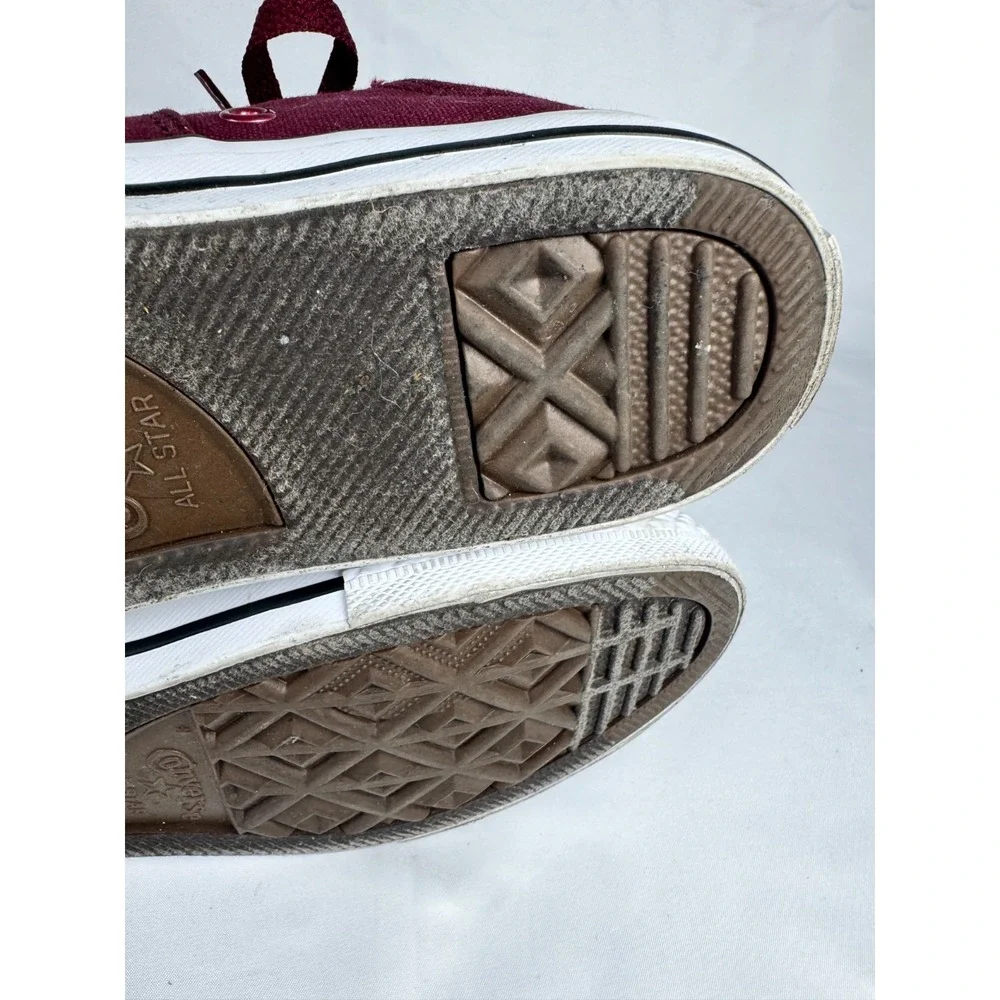 Converse Chuck Taylor All Star 661912F Junior 3 Sneakers Burgundy White Shoes
